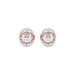 Gleaming Ripples Diamond Earrings 18 KT / Rose Gold