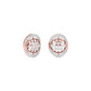 Gleaming Ripples Diamond Earrings 18 KT / Rose Gold