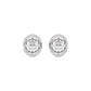 Gleaming Ripples Diamond Earrings 18 KT / White Gold
