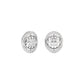 Gleaming Ripples Diamond Earrings 18 KT / White Gold