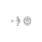 Gleaming Ripples Diamond Earrings 18 KT / White Gold