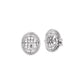 Gleaming Ripples Diamond Earrings 18 KT / White Gold