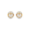 Gleaming Ripples Diamond Earrings 18 KT / Yellow Gold