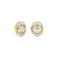 Gleaming Ripples Diamond Earrings 18 KT / Yellow Gold