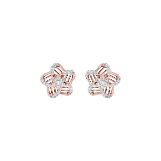 Starlit Diamond Earrings 18 KT / Rose Gold