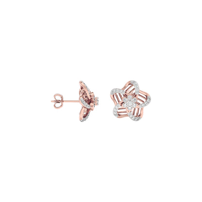 Starlit Diamond Earrings 18 KT / Rose Gold