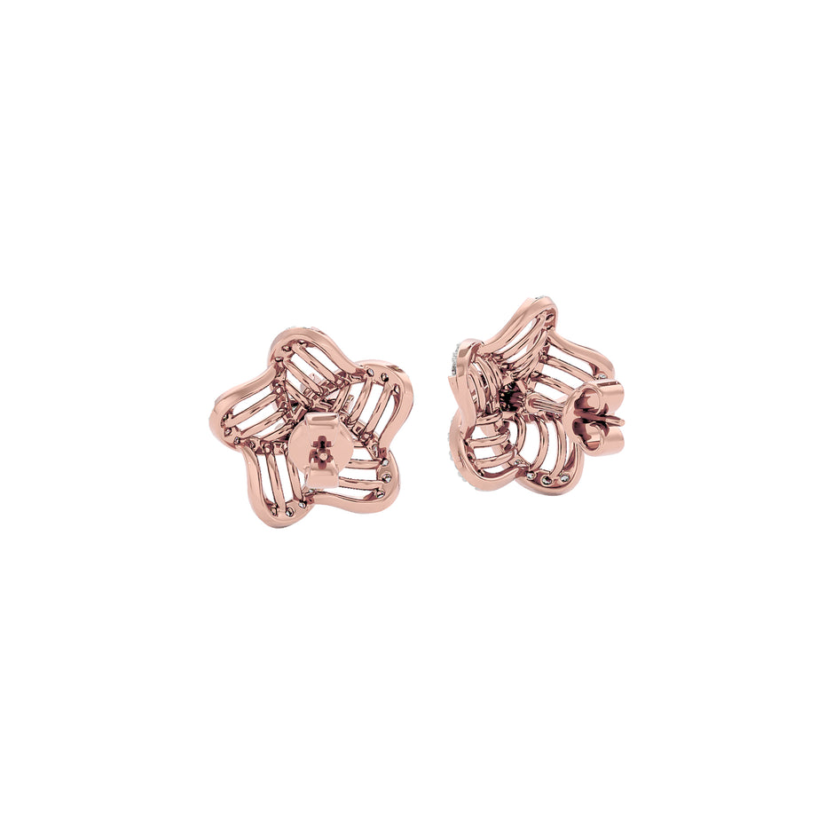 Starlit Diamond Earrings 18 KT / Rose Gold