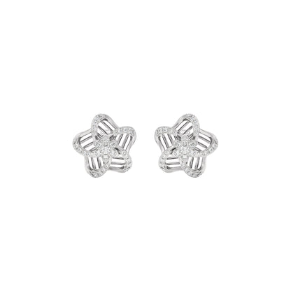 Starlit Diamond Earrings 18 KT / White Gold
