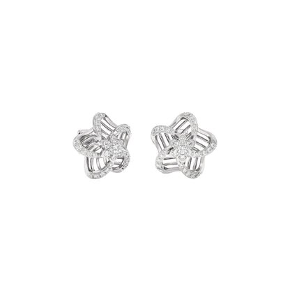 Starlit Diamond Earrings 18 KT / White Gold