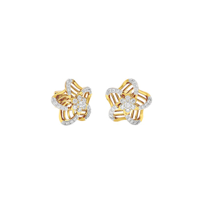 Starlit Diamond Earrings 18 KT / Yellow Gold