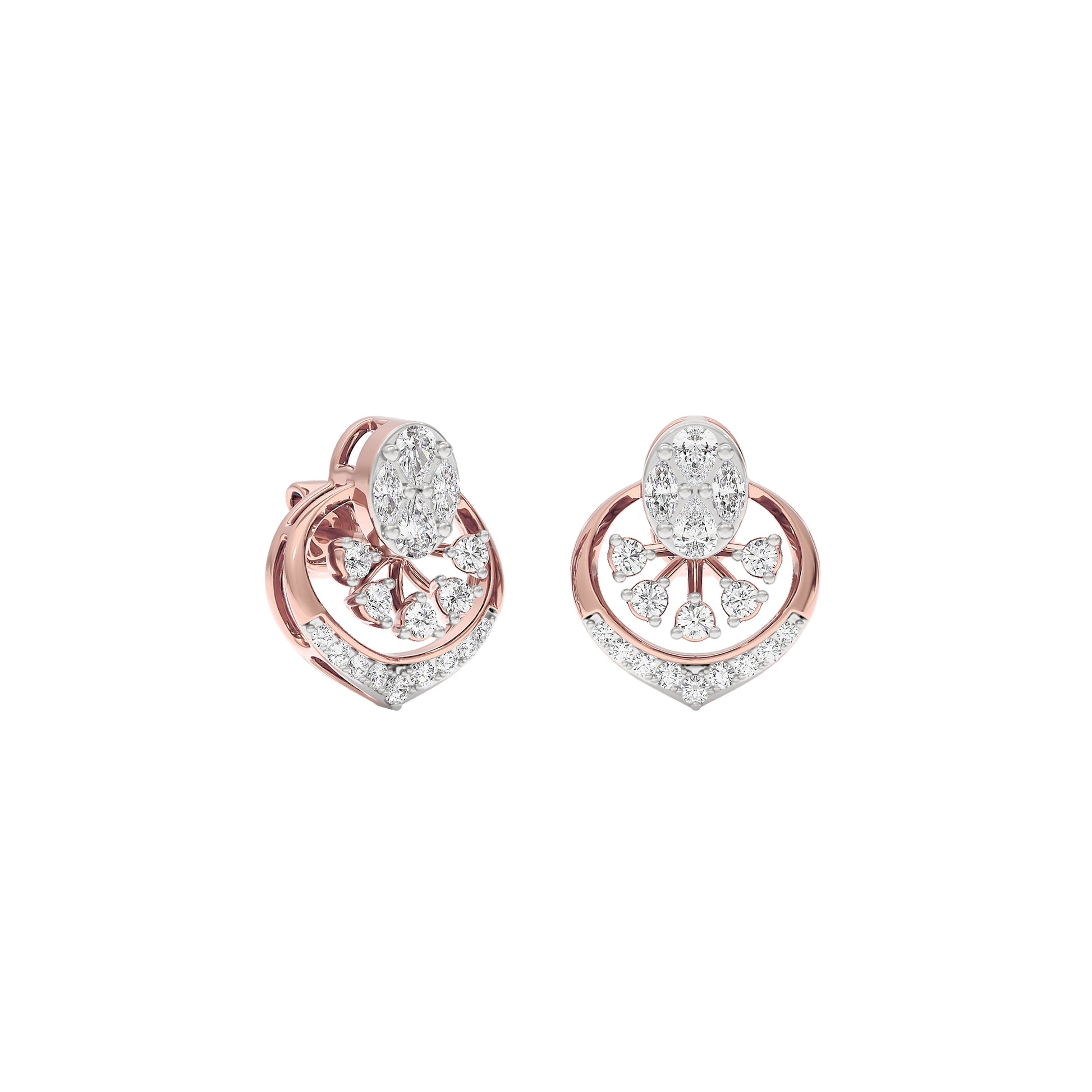 Twilight Glimmer Diamond Earrings 18 KT / Rose Gold