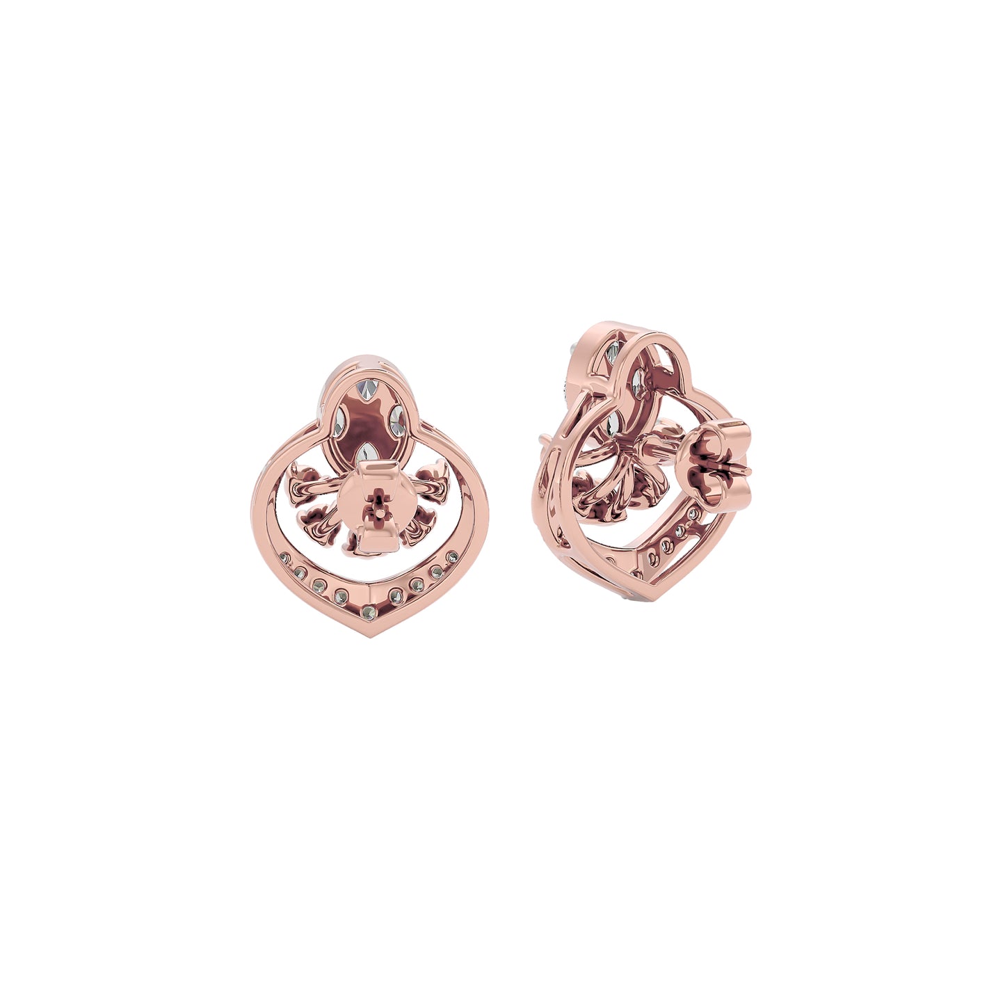 Twilight Glimmer Diamond Earrings 18 KT / Rose Gold