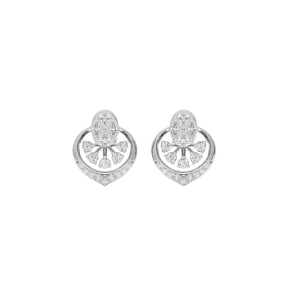 Twilight Glimmer Diamond Earrings 18 KT / White Gold