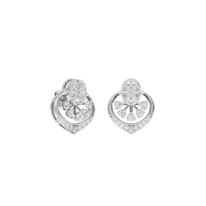 Twilight Glimmer Diamond Earrings 18 KT / White Gold