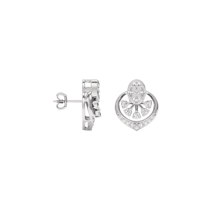 Twilight Glimmer Diamond Earrings 18 KT / White Gold