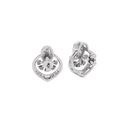 Twilight Glimmer Diamond Earrings 18 KT / White Gold
