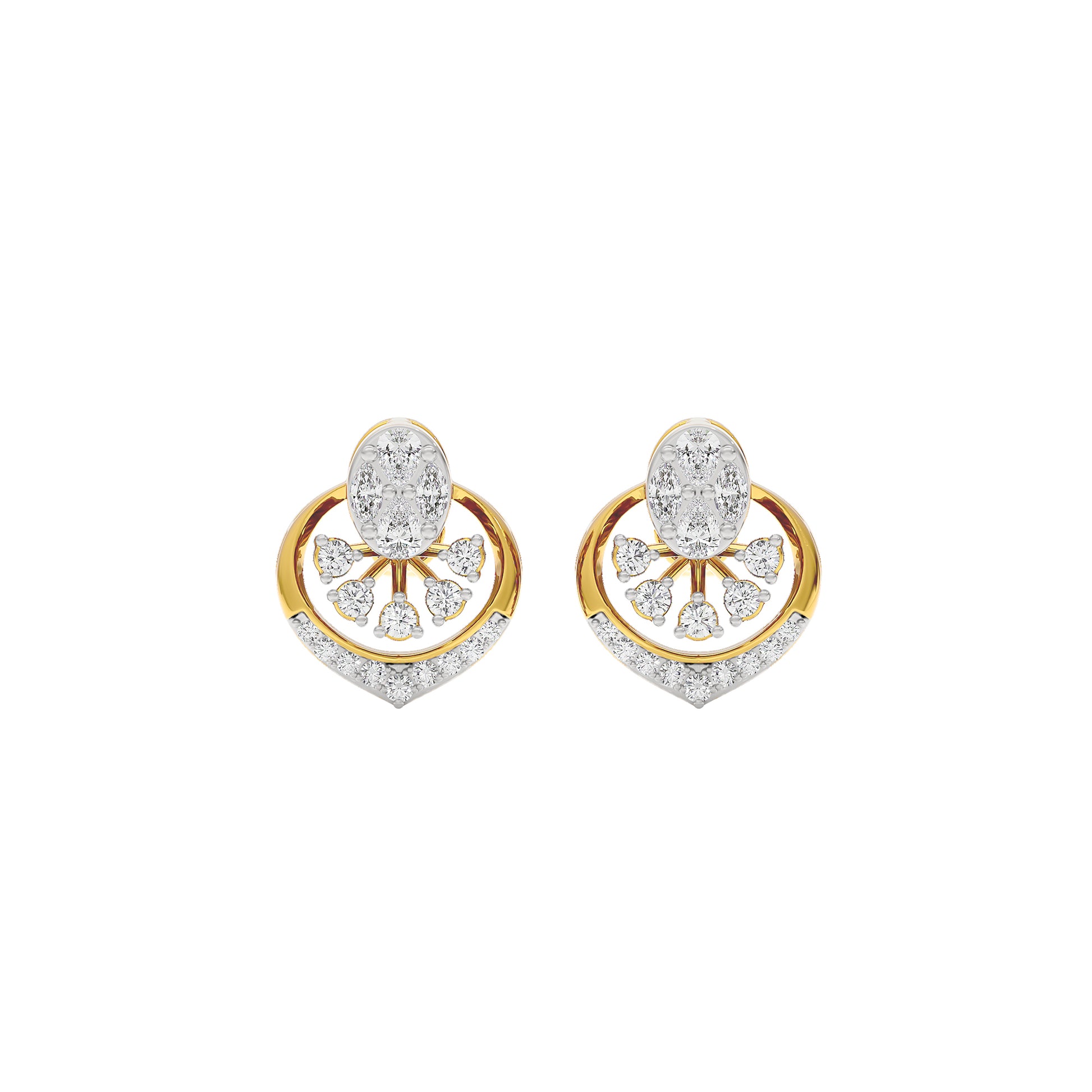 Twilight Glimmer Diamond Earrings 18 KT / Yellow Gold