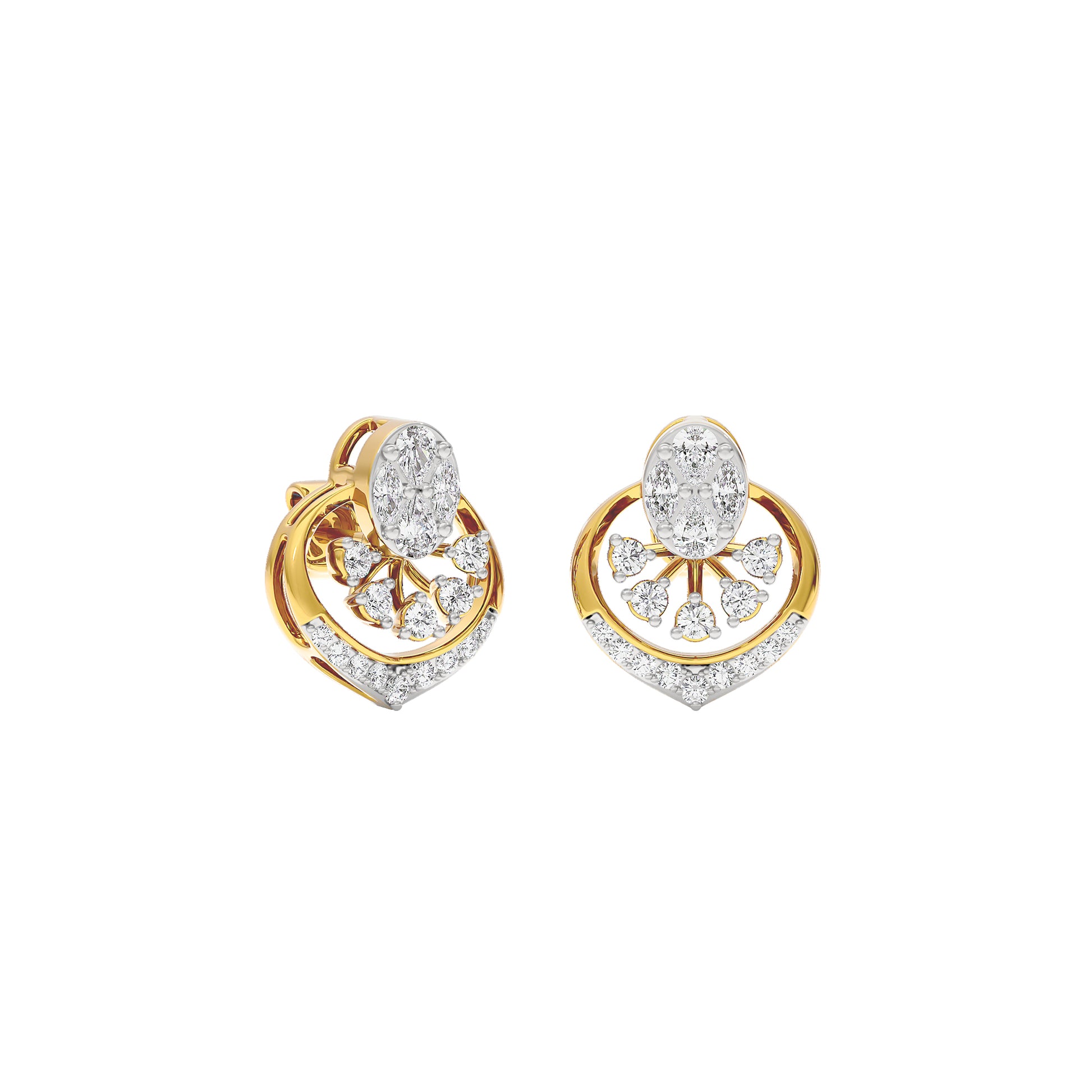 Twilight Glimmer Diamond Earrings 18 KT / Yellow Gold
