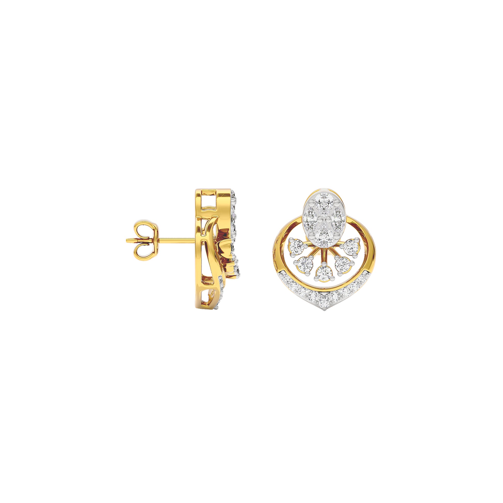 Twilight Glimmer Diamond Earrings 18 KT / Yellow Gold