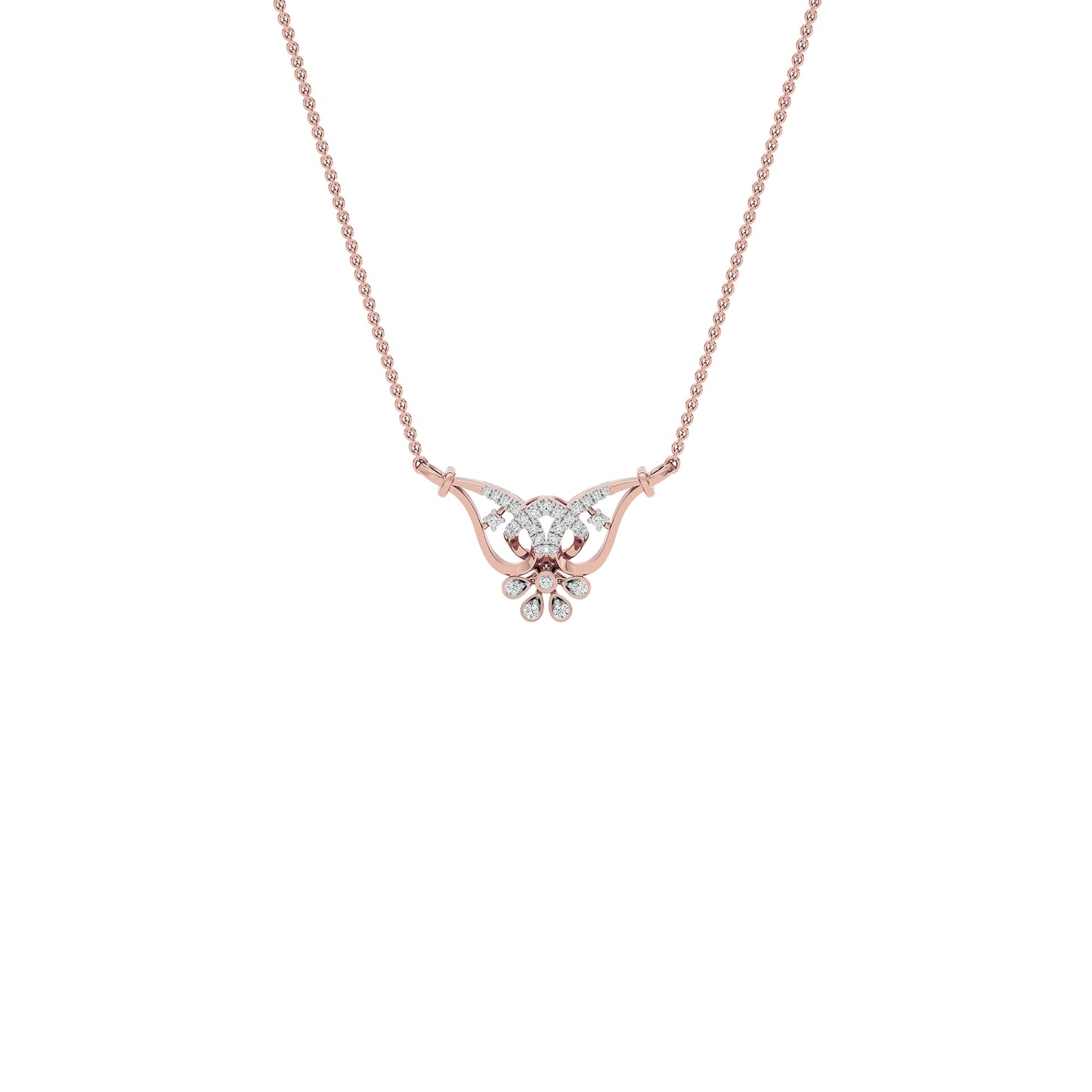 Kamala Diamond Mangalsutra 18 KT / Rose Gold
