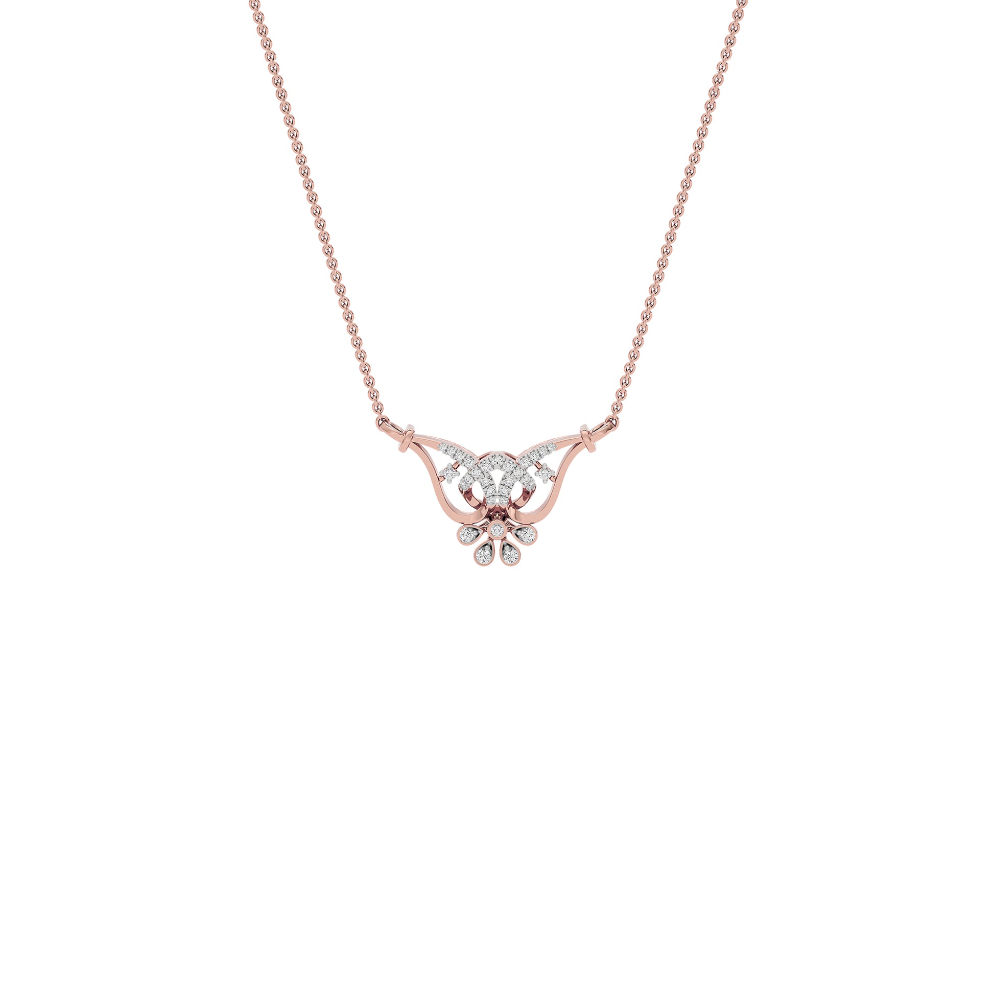 Kamala Diamond Mangalsutra 18 KT / Rose Gold
