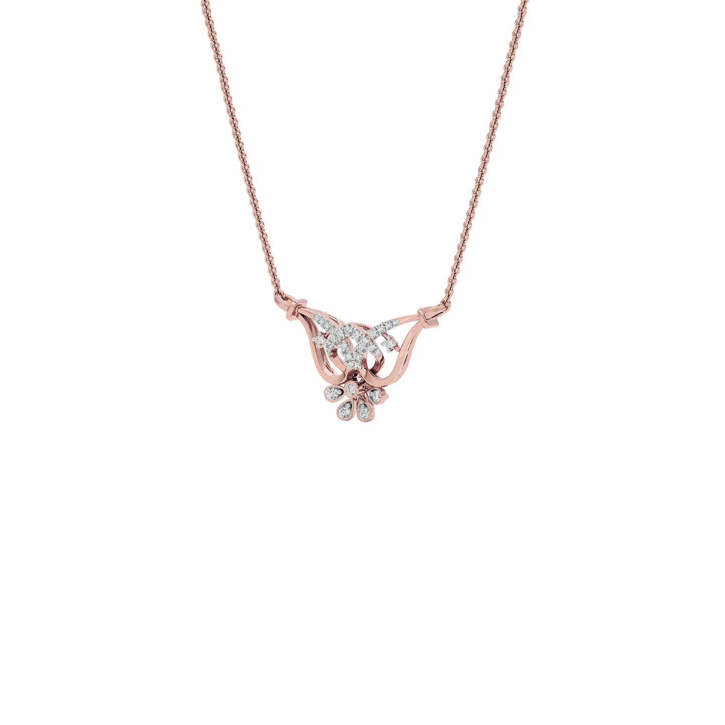 Kamala Diamond Mangalsutra 18 KT / Rose Gold