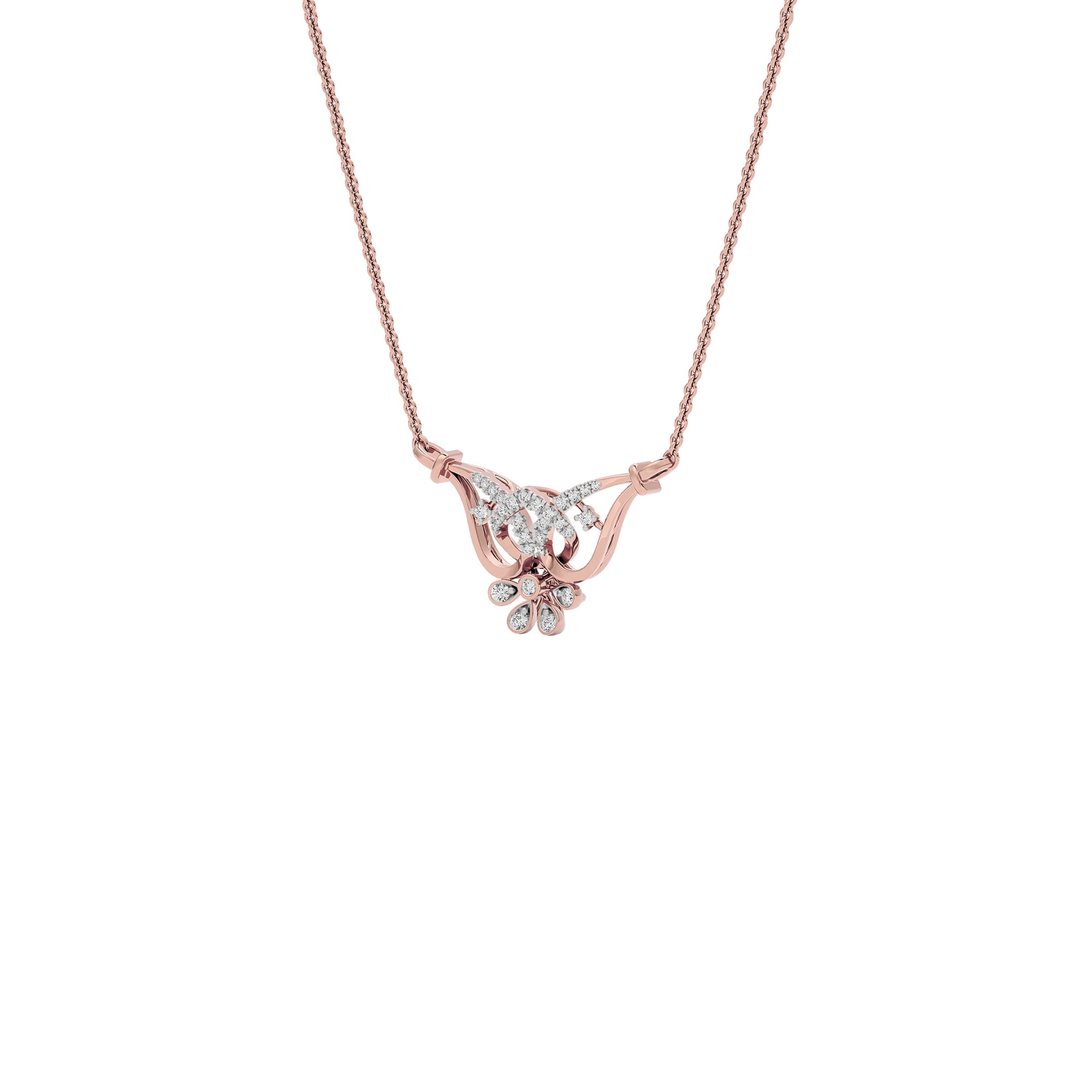 Kamala Diamond Mangalsutra 18 KT / Rose Gold