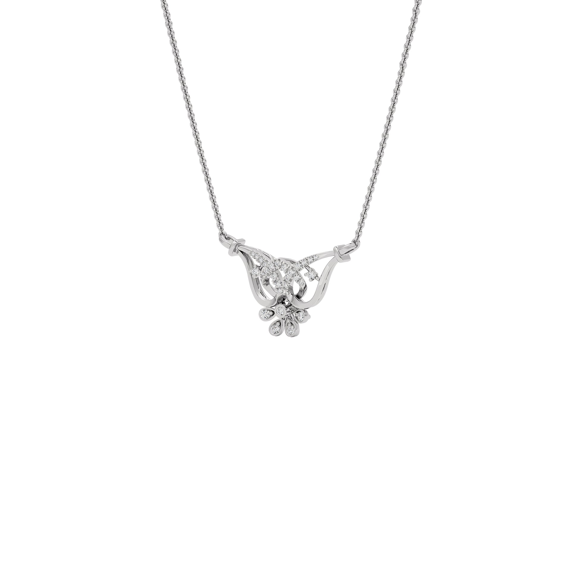 Kamala Diamond Mangalsutra 18 KT / White Gold