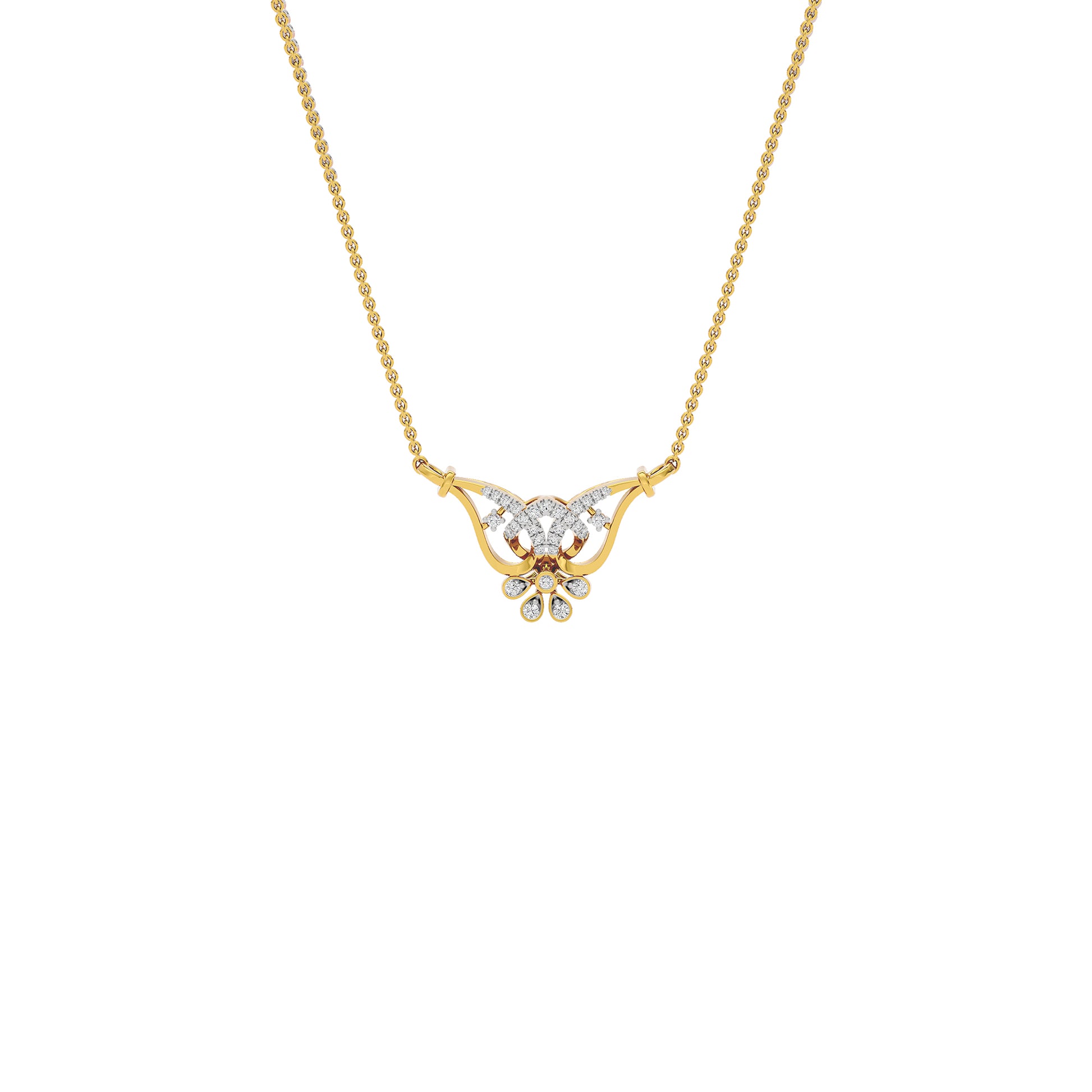 Kamala Diamond Mangalsutra 18 KT / Yellow Gold