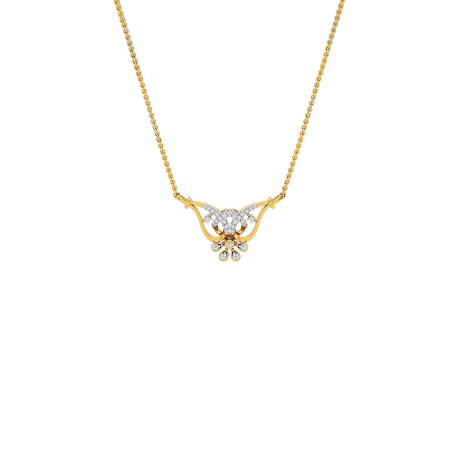 Kamala Diamond Mangalsutra 18 KT / Yellow Gold