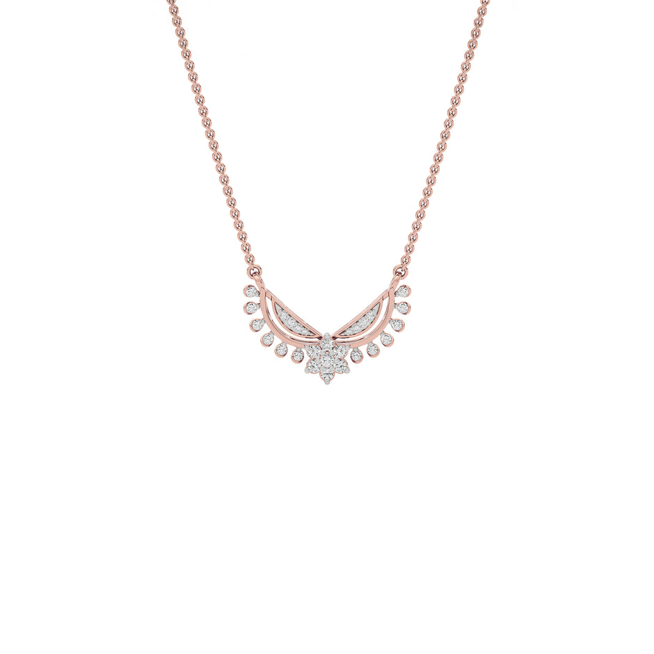 Neerja Diamond Mangalsutra 18 KT / Rose Gold
