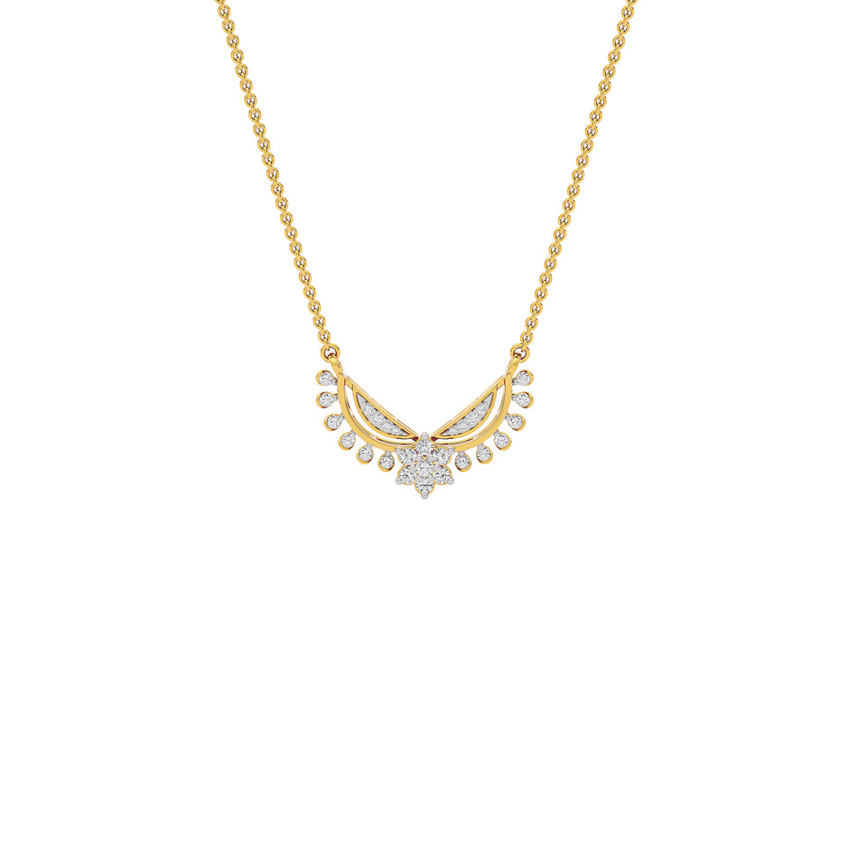 Neerja Diamond Mangalsutra 18 KT / Yellow Gold