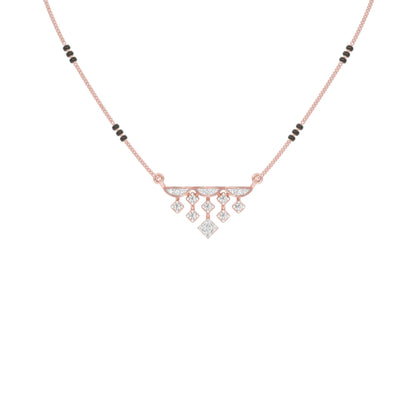 Kusum Diamond Mangalsutra 9 KT / Rose Gold