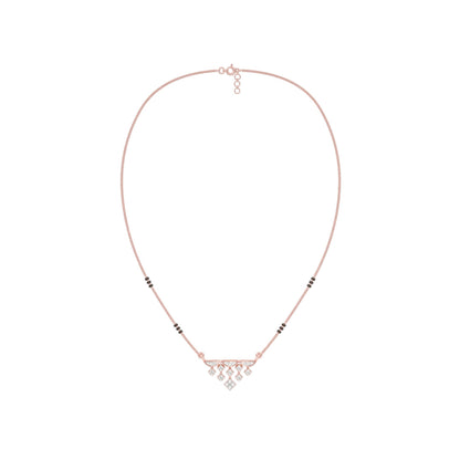 Kusum Diamond Mangalsutra 9 KT / Rose Gold