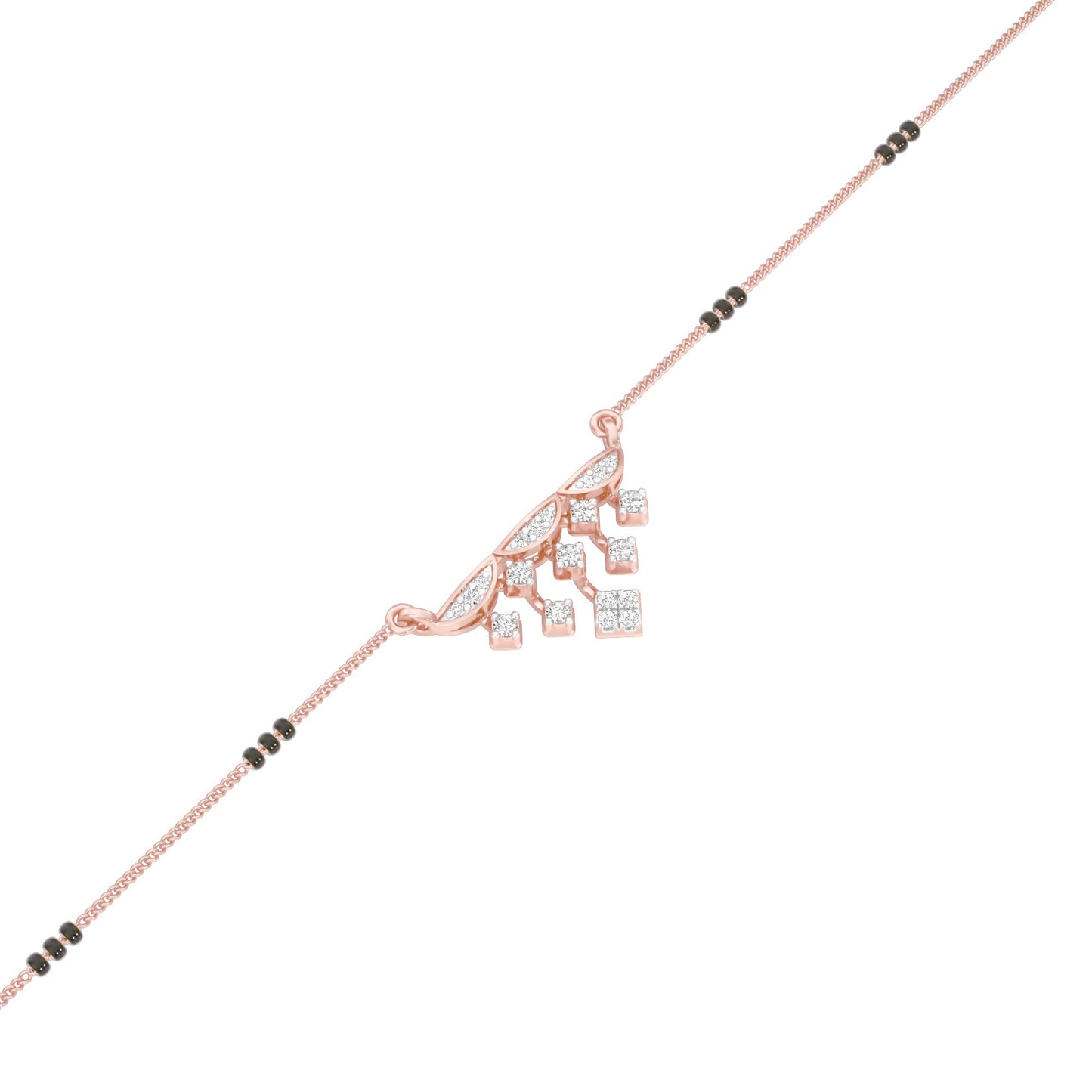 Kusum Diamond Mangalsutra 9 KT / Rose Gold