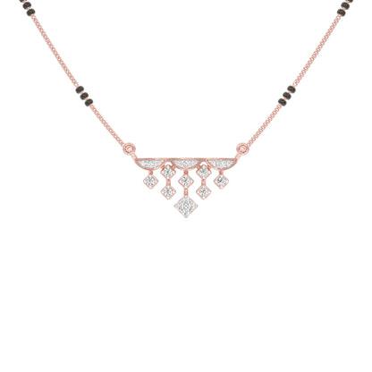 Kusum Diamond Mangalsutra 9 KT / Rose Gold