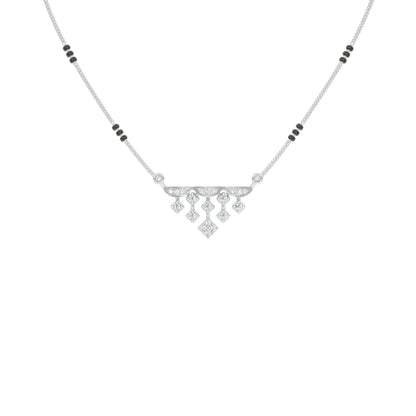 Kusum Diamond Mangalsutra 9 KT / White Gold
