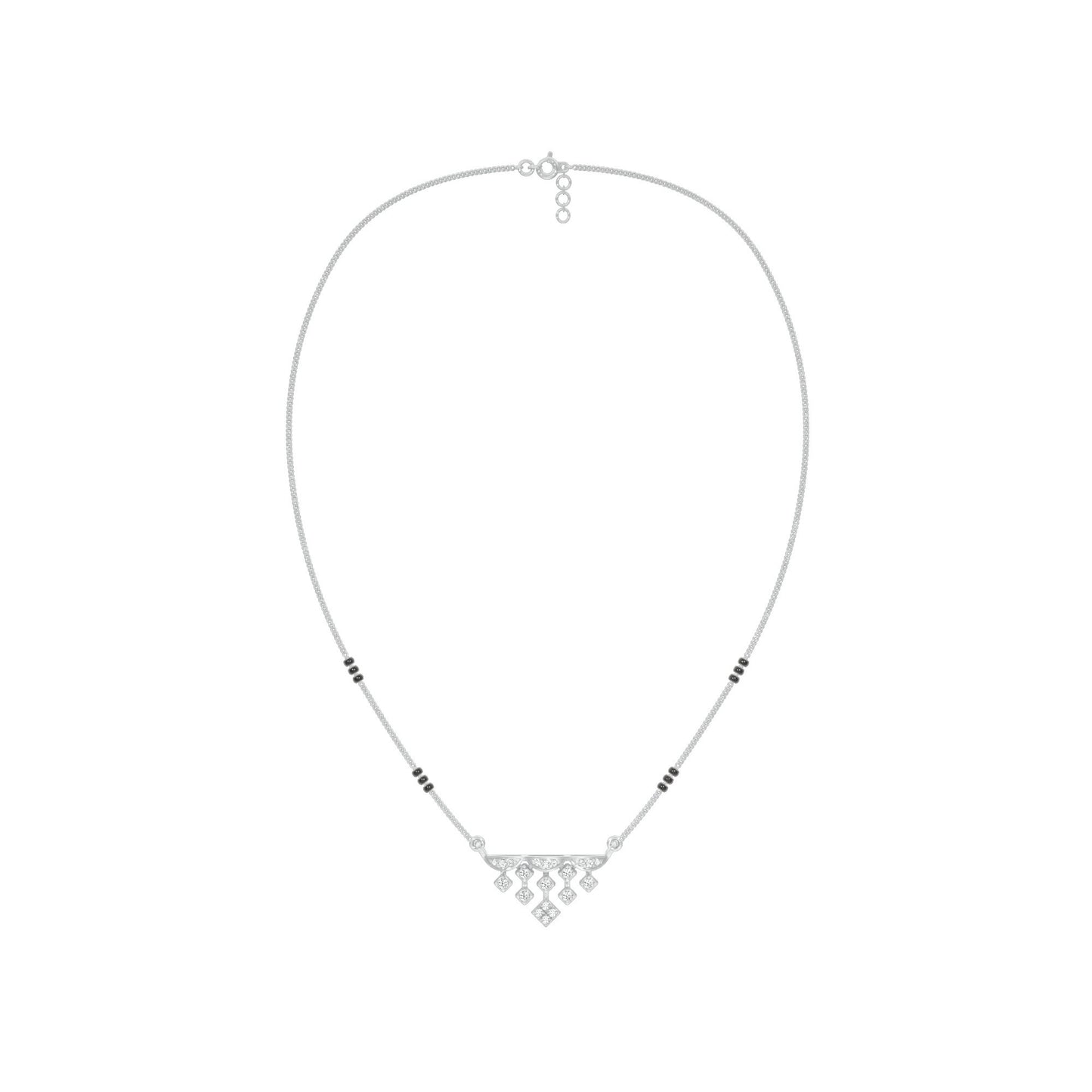 Kusum Diamond Mangalsutra 9 KT / White Gold