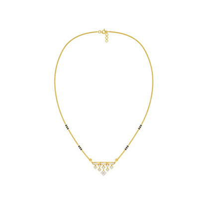 Kusum Diamond Mangalsutra 9 KT / Yellow Gold