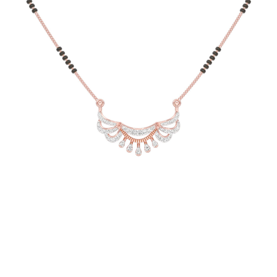 Kairavi Diamond Mangalsutra 9 KT / Rose Gold