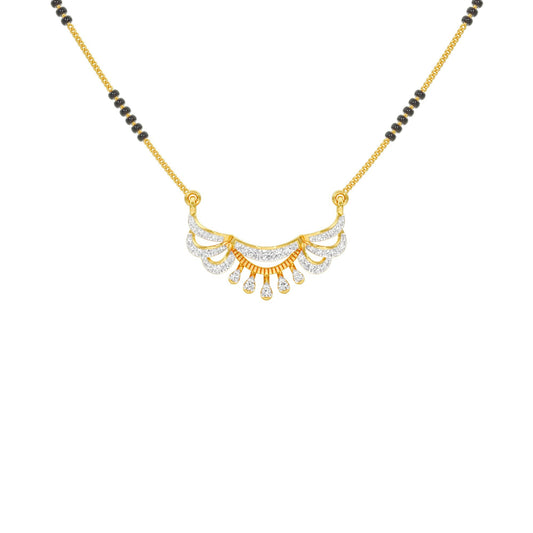 Kairavi Diamond Mangalsutra 9 KT / Yellow Gold