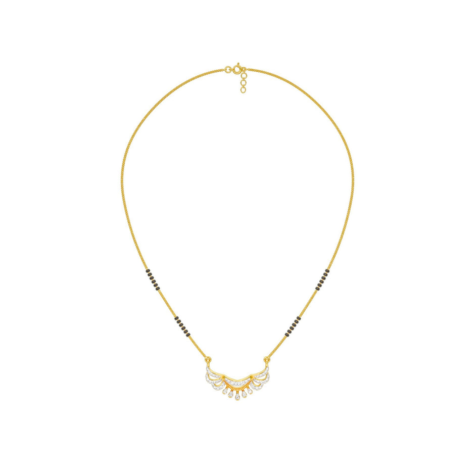Kairavi Diamond Mangalsutra 9 KT / Yellow Gold