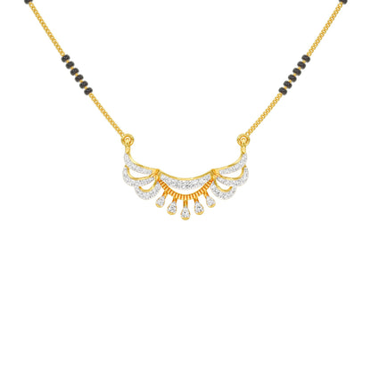 Kairavi Diamond Mangalsutra 9 KT / Yellow Gold