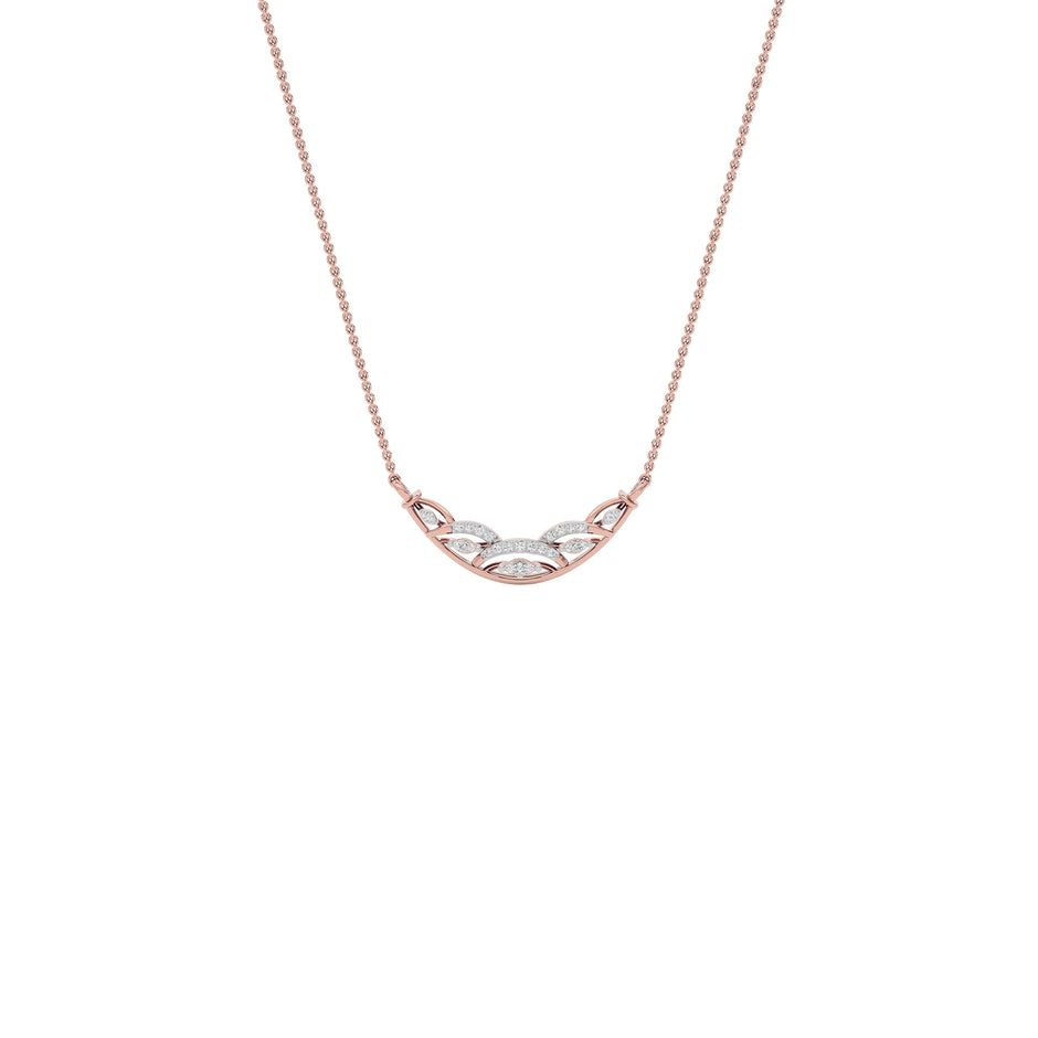 Tejas Diamond Mangalsutra 18 KT / Rose Gold
