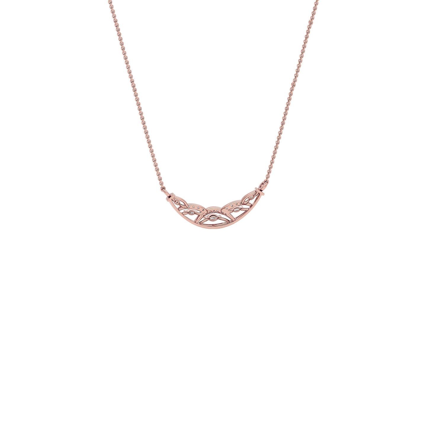 Tejas Diamond Mangalsutra 18 KT / Rose Gold