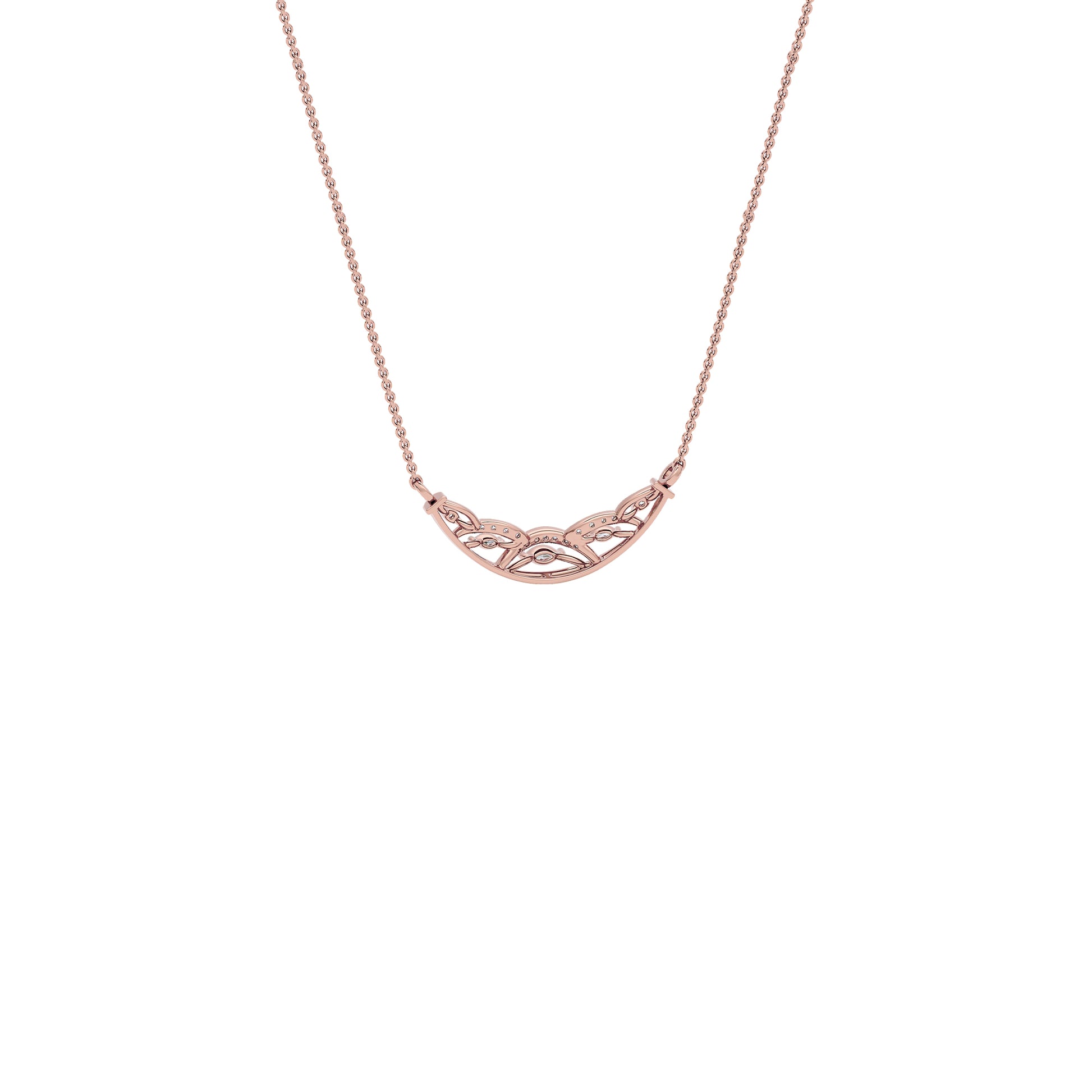 Tejas Diamond Mangalsutra 18 KT / Rose Gold