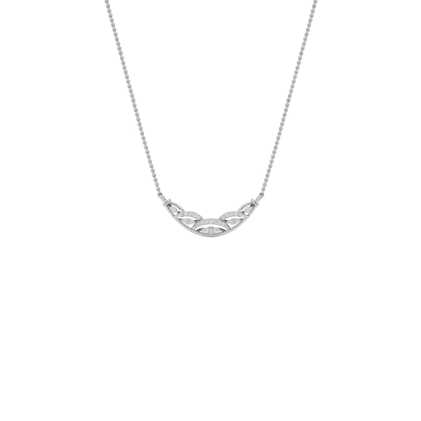 Tejas Diamond Mangalsutra 18 KT / White Gold
