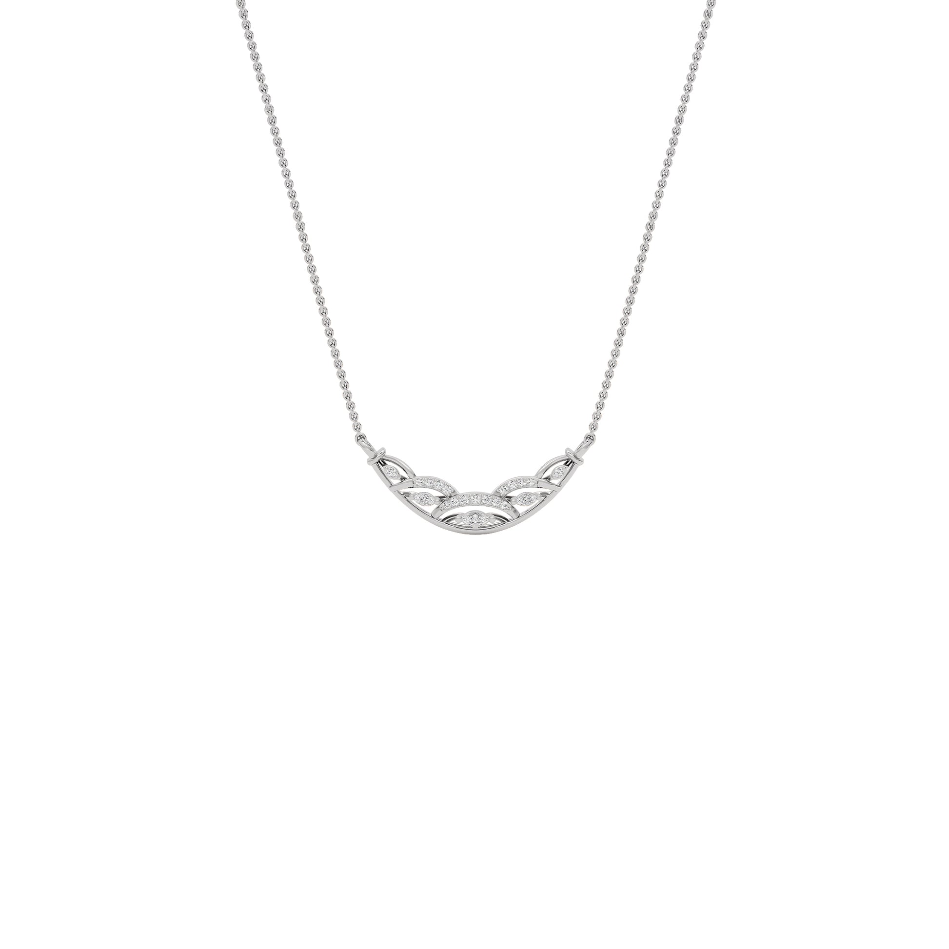 Tejas Diamond Mangalsutra 18 KT / White Gold