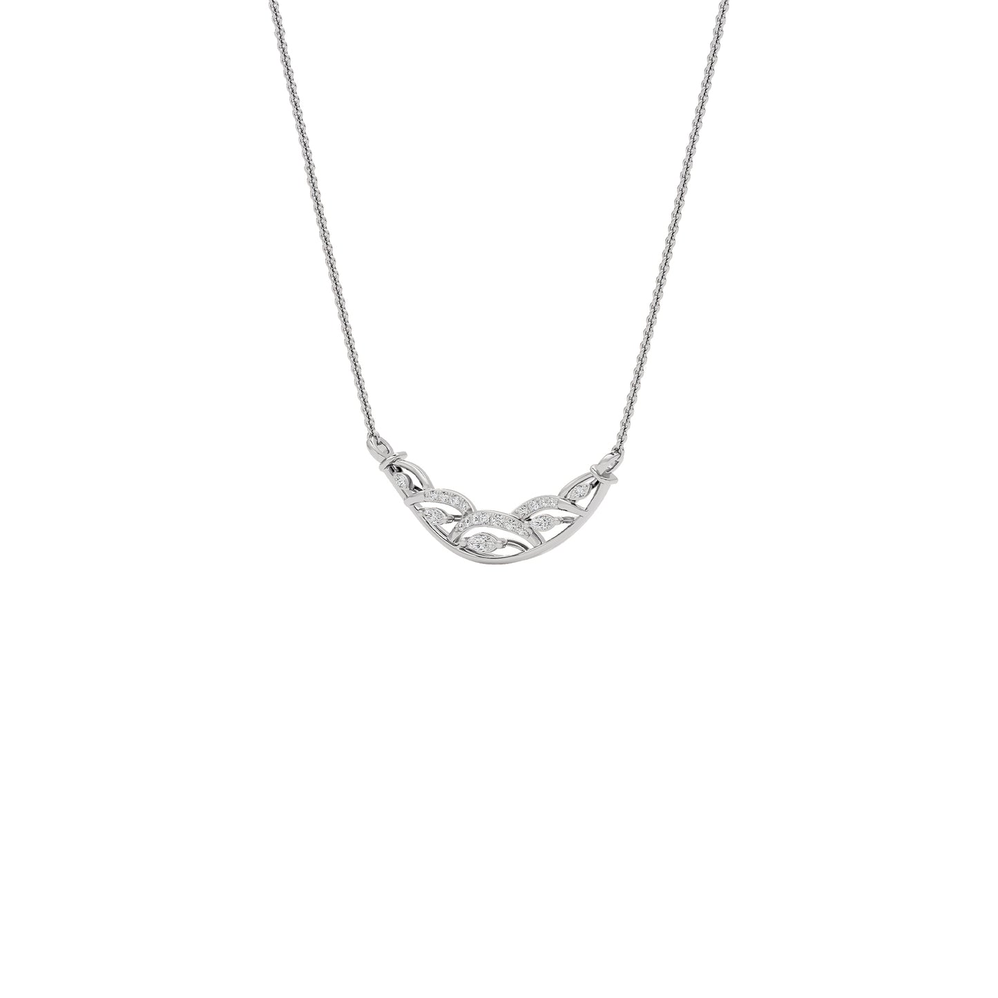 Tejas Diamond Mangalsutra 18 KT / White Gold