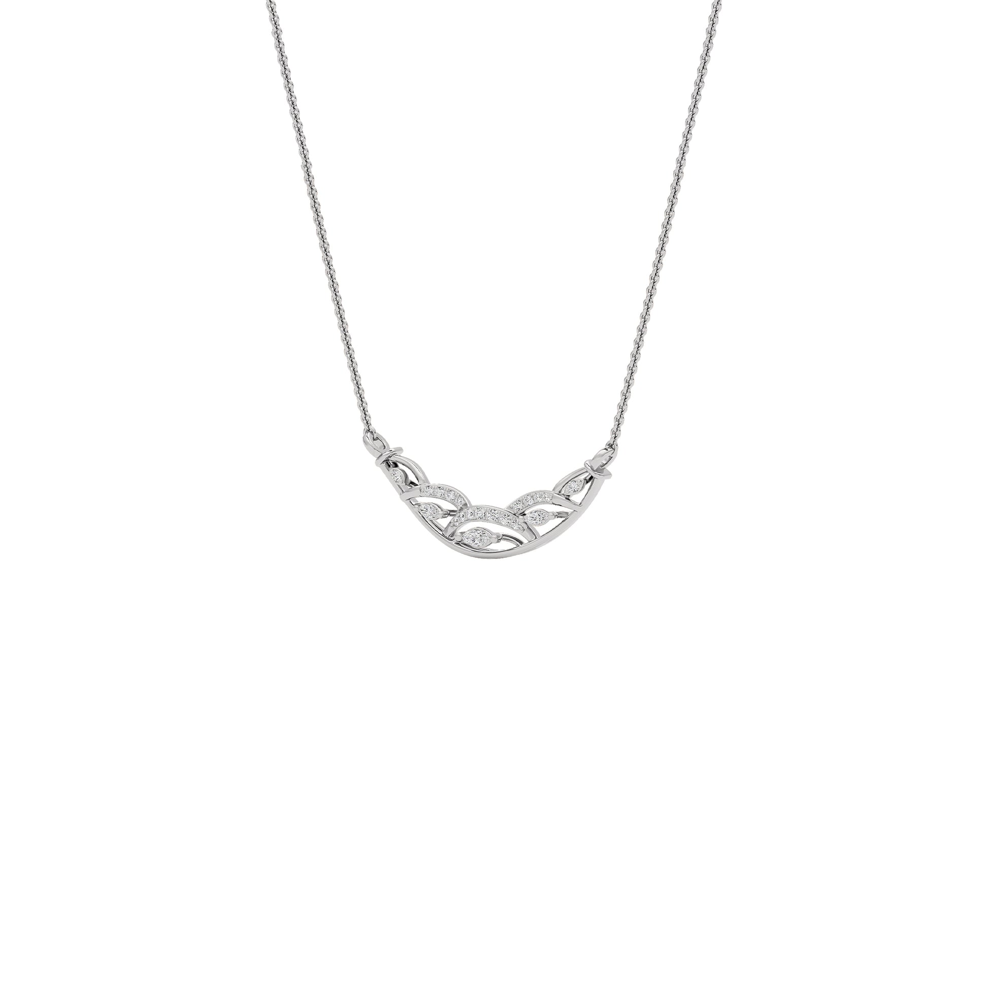 Tejas Diamond Mangalsutra 18 KT / White Gold